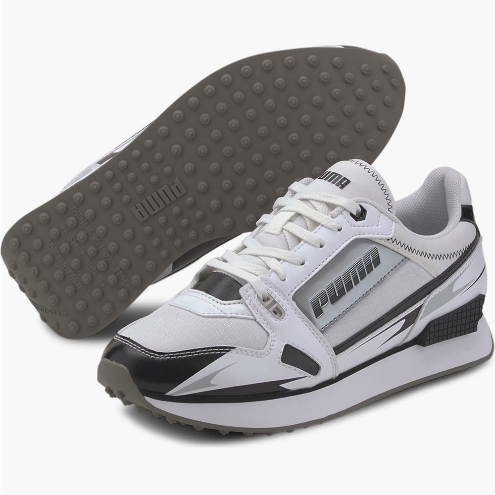 PUMA Women's Black and White Athletic Sneakers
